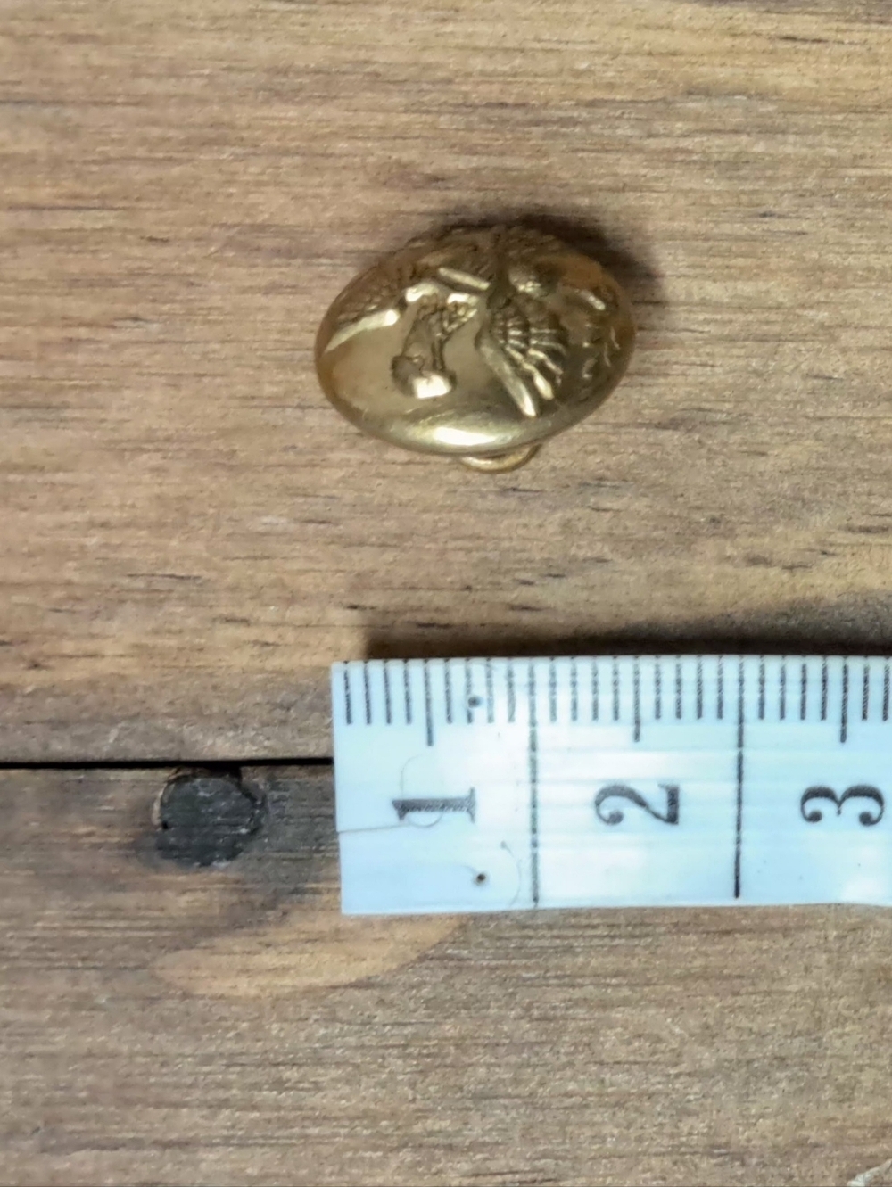 Antique Brass United States Military Uniform Buttons (Lot Of 4) - Picture 5 of 5